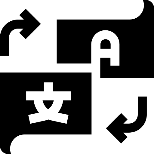 Translator circular arrows travel translator icon Translator circular arrows travel translator icon