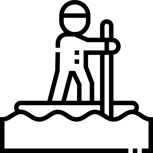 Paddle kayak paddle board boat icon