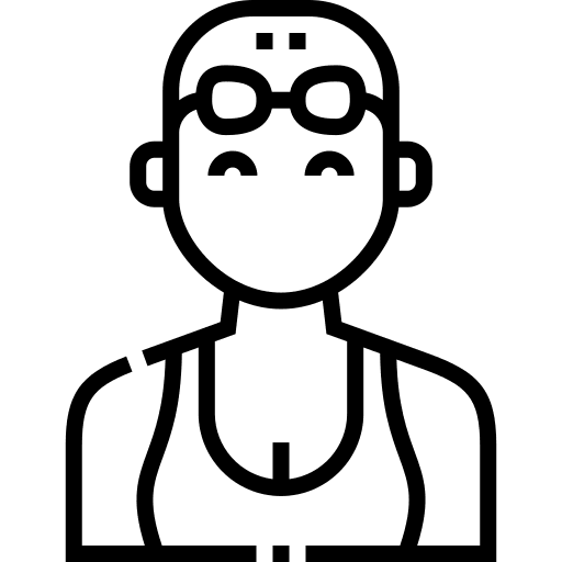Swimmer water sports and competition swimmer icon