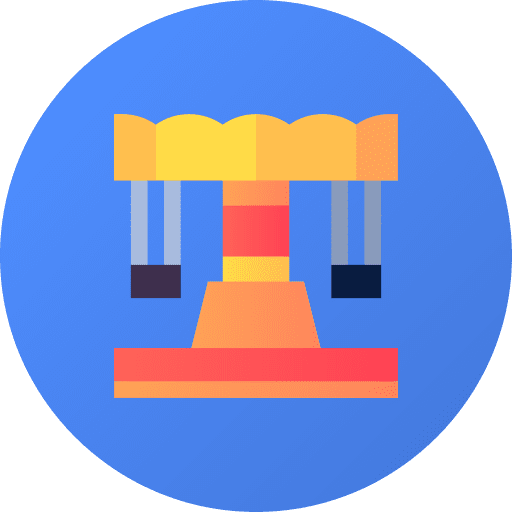 Chair swing ride fun fair chair swing ride icon Chair swing ride fun fair chair swing ride icon