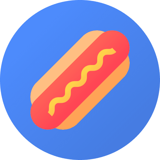 Hot dog hot dog sausage bread icon