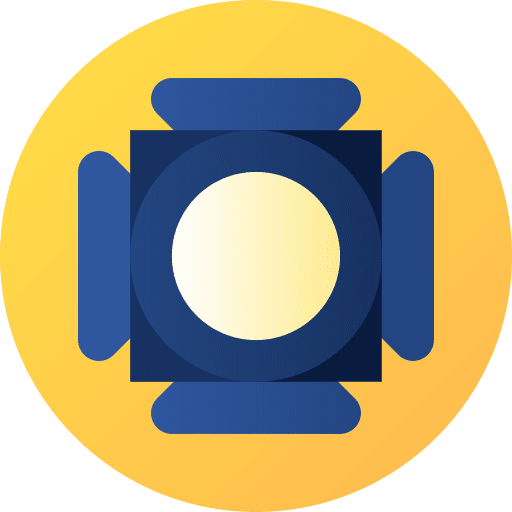 Spotlight studio electronics equipment icon