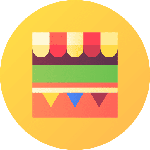 Fair stand fair stand fairground booth icon Fair stand fair stand fairground booth icon