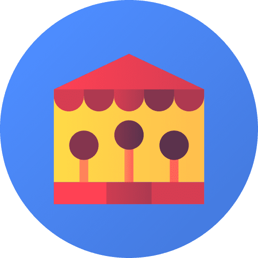 Fairground fairground booth entertainment icon Fairground fairground booth entertainment icon