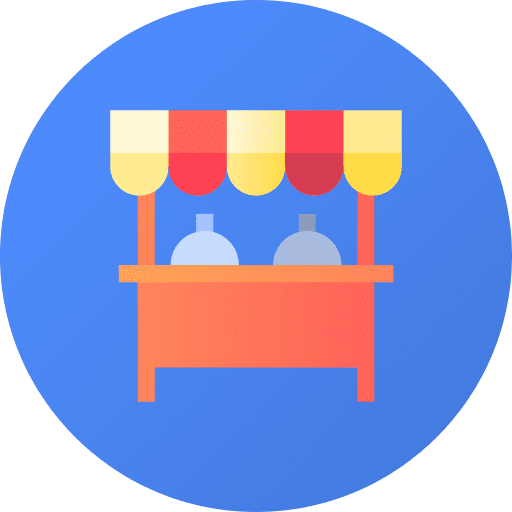 Food stand fruit shop market icon Food stand fruit shop market icon