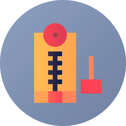 High striker games entertainment fun icon High striker games entertainment fun icon