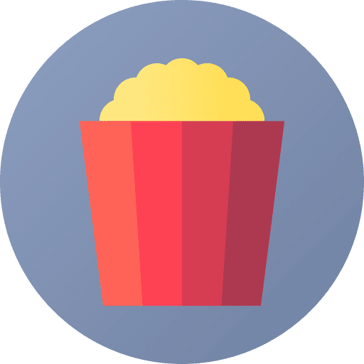 Popcorn film snack cinema icon Popcorn film snack cinema icon