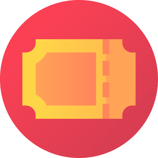 Ticket entertainment show pass icon Ticket entertainment show pass icon