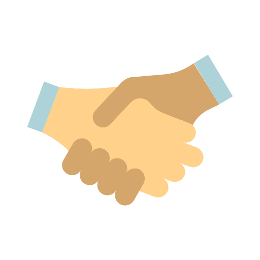 Partner cooperation partnership handshake partner icon