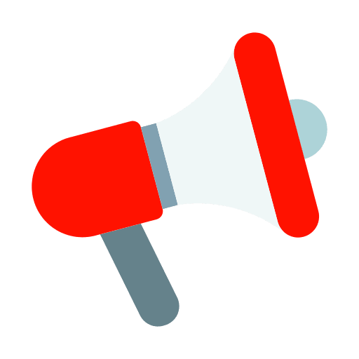 Promotion megaphone announcement bullhorn icon