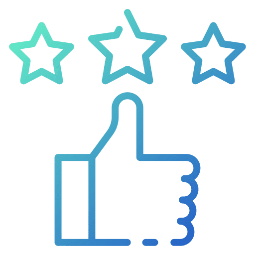 Satisfaction star computer click icon