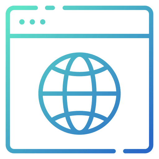 Webpage application working interface icon
