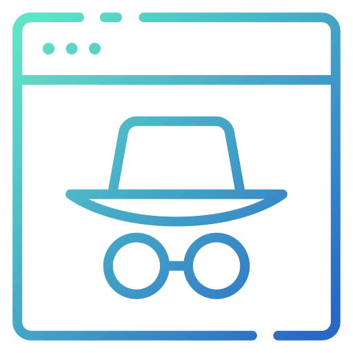 Incognito ui website web page icon