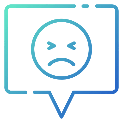 Negative negative bad gesture icon