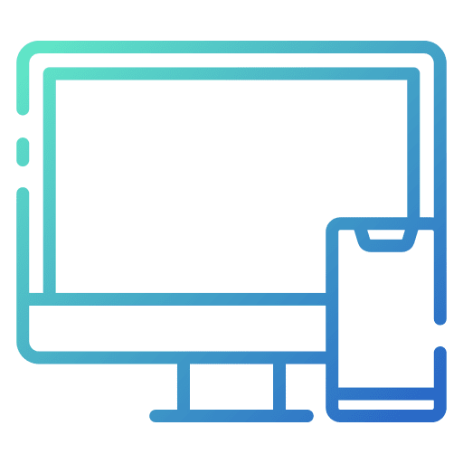 Responsive design digital platform internet screen icon