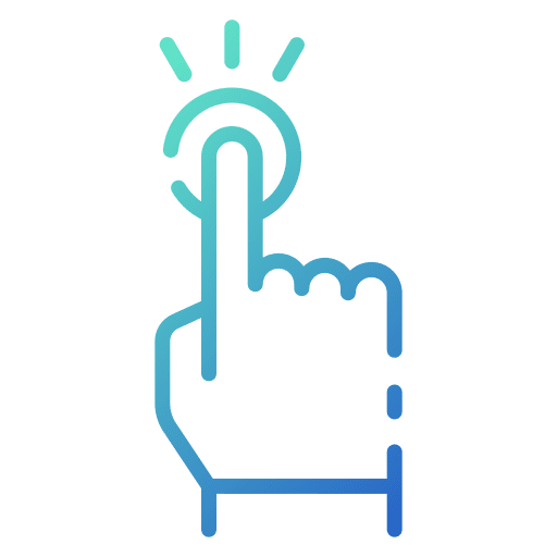 Tap select finger mouse clicker icon