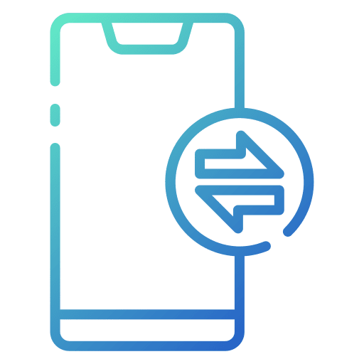 Data transfer interface arrows data transfer icon