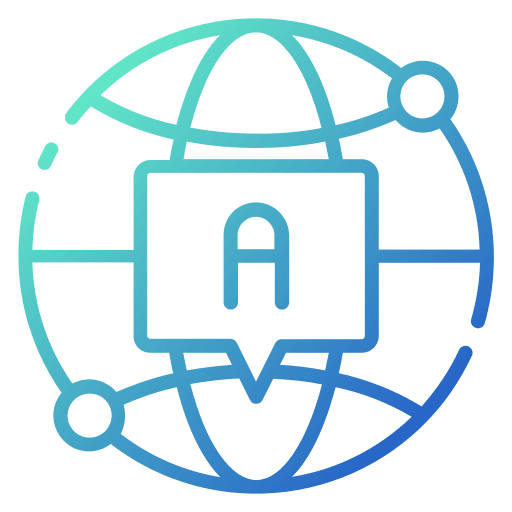 Global communication global computer internet icon