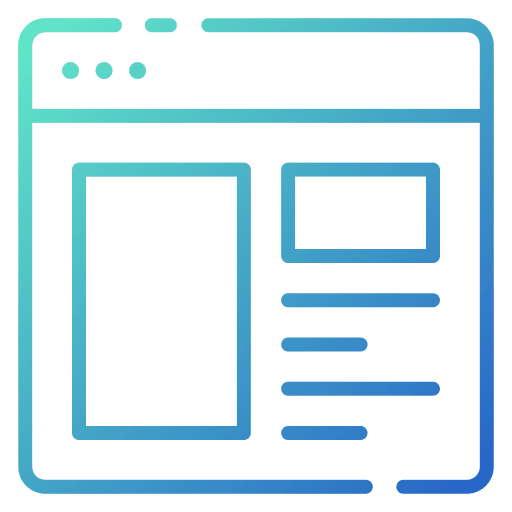 Layout ui webpage seo and web icon