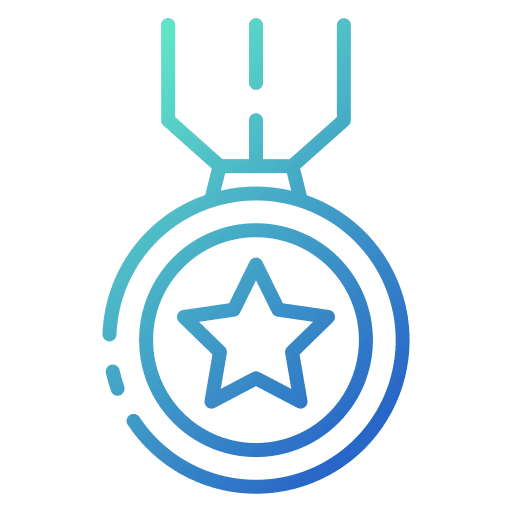 Medal lace medal recognition icon