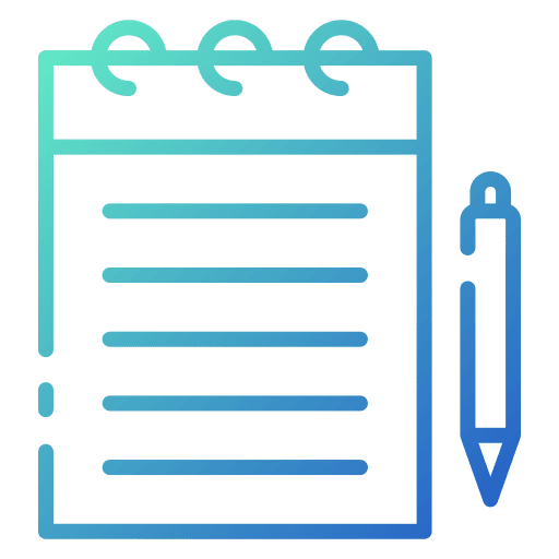 Note organization education lecture icon