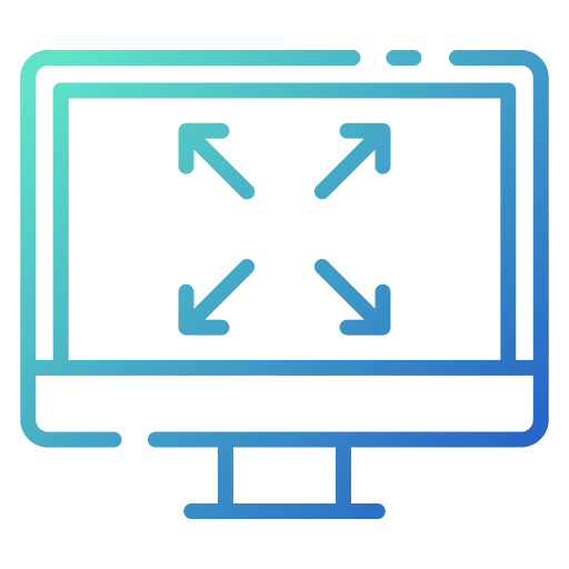 Size arrows sizes interface icon