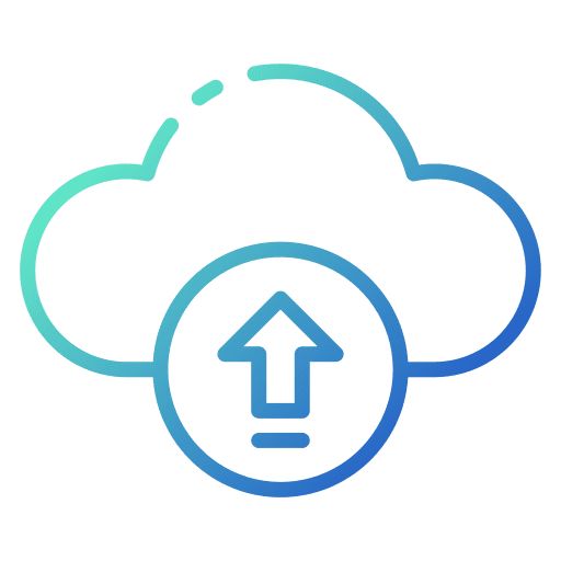 Uploading oracle data integrator jotta cloud multimedia icon