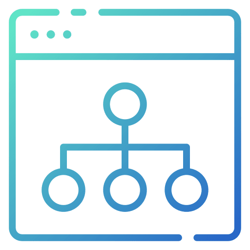 Structure marketing computer structures icon