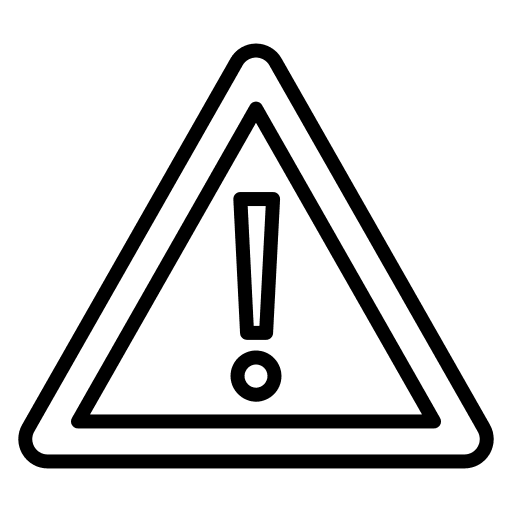 Warning sign exclamation triangle warning sign icon