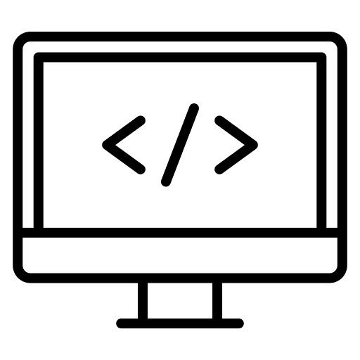 Coding programming development web development icon Coding programming development web development icon