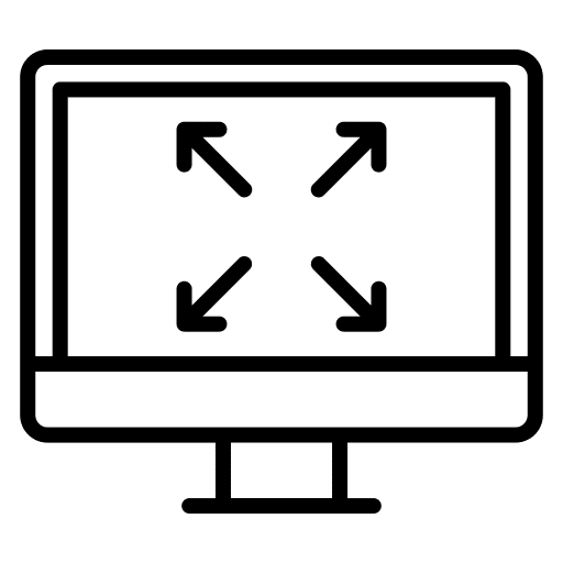 Size arrows sizes direction icon Size arrows sizes direction icon