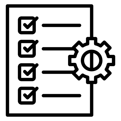 Evaluation to do list tick check mark icon Evaluation to do list tick check mark icon