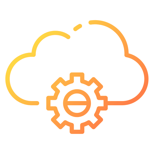 Cloud computing cloud computing server seo and web icon