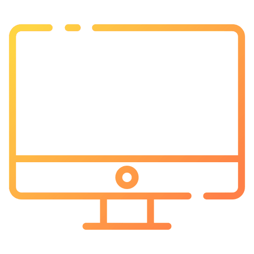 Desktop monitor electronics communications icon