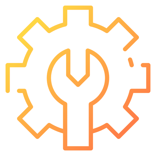 Maintenance spanner repair equipment icon