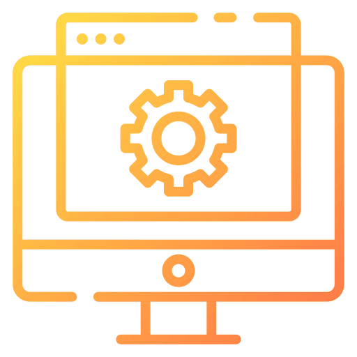 Web maintenance browser laptop web development icon
