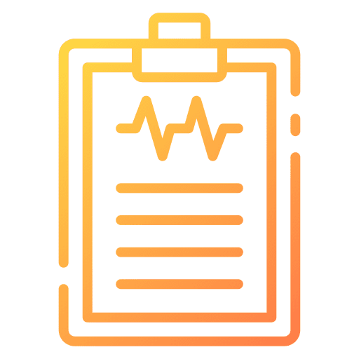 Diagnosis health report approve healthcare and medical icon