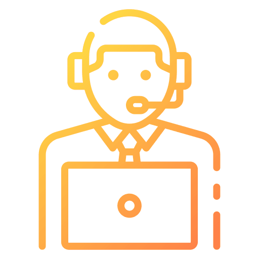 Technical support user man client support icon