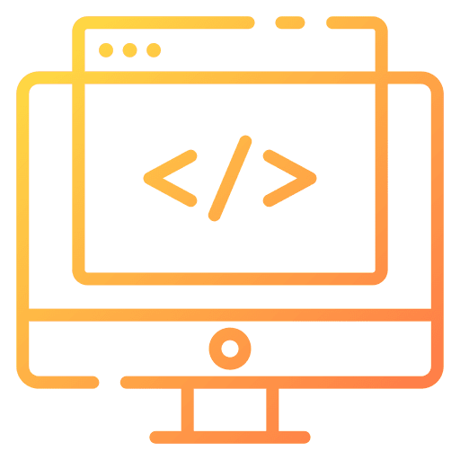 Coding web development computer coding icon