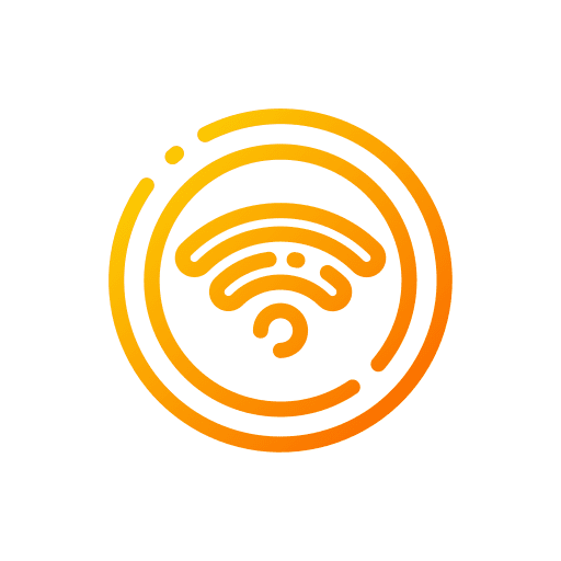 Wifi connection multimedia technology icon