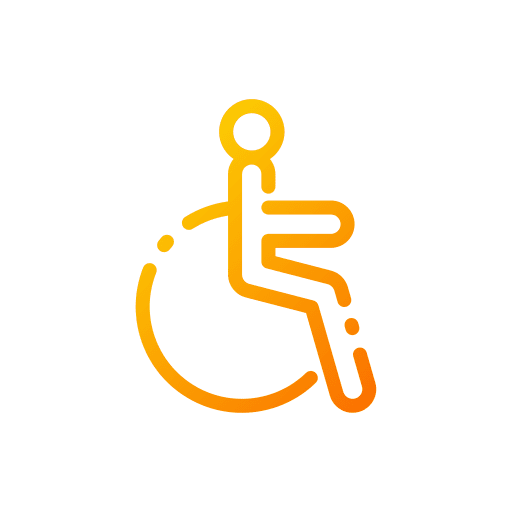 Disabled hospital disability signaling icon Disabled hospital disability signaling icon