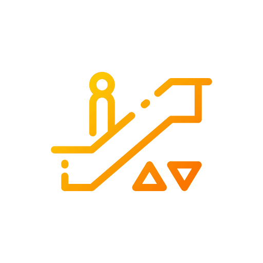 Escalator escaltor escalator signaling icon Escalator escaltor escalator signaling icon