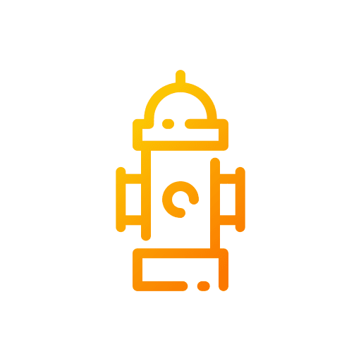 Fire hydrant security water protection icon Fire hydrant security water protection icon