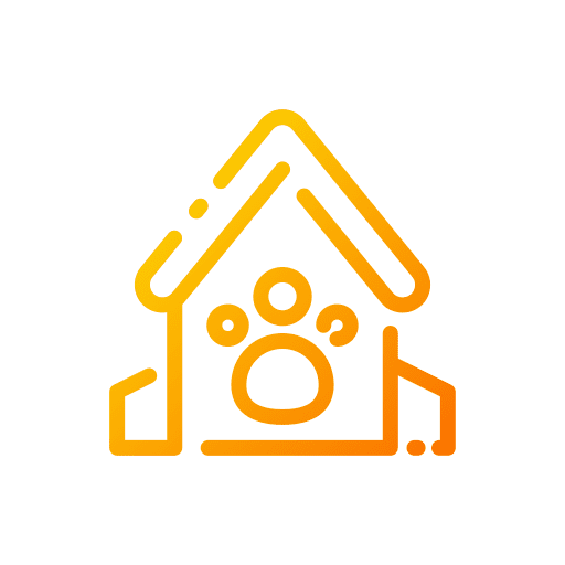 Animal shelter house pet home icon Animal shelter house pet home icon