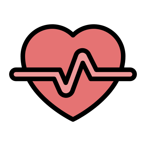 Heart rate healthcare and medical medical pulse icon