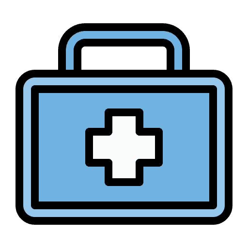 First aid bag hospital bag healthcare and medical icon First aid bag hospital bag healthcare and medical icon