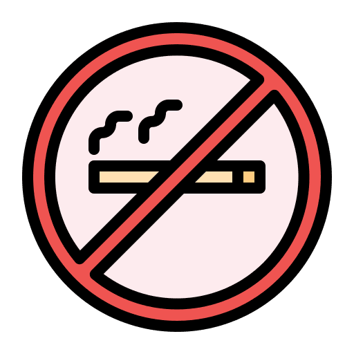 No smoke forbidden signaling healthcare and medical icon No smoke forbidden signaling healthcare and medical icon