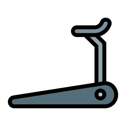 Treadmill gym training running icon Treadmill gym training running icon