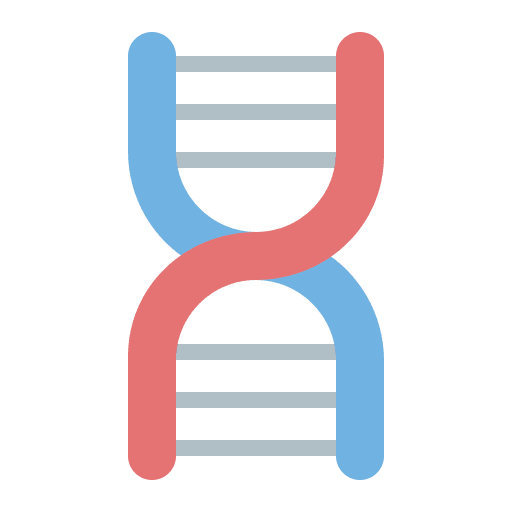Dna structure science biology genetic icon
