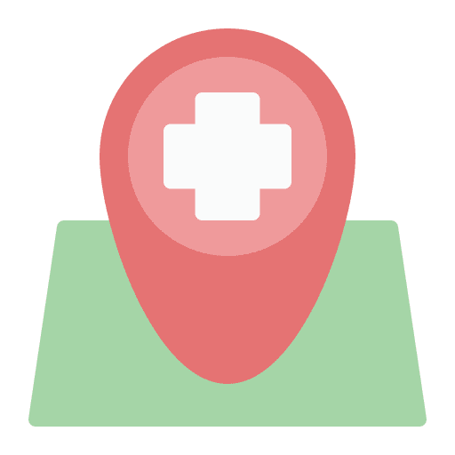 Hospital placeholder maps and location map pointer icon Hospital placeholder maps and location map pointer icon